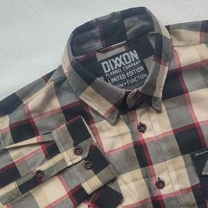 DIXXON Flannel “2023 Snap on Tools” Mens Large (L) Limited Edition NEW Tan Plaid